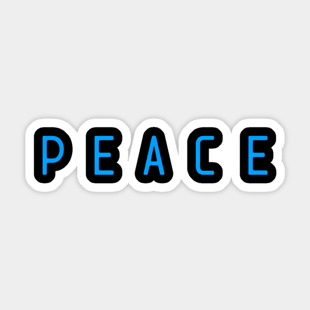 Peace Sticker by Z And Z